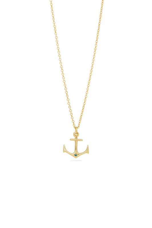 Anchor Necklace - Small anchor 18k gold