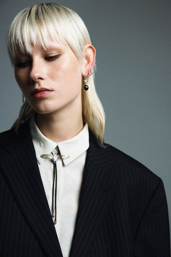 Ouroboros earrings - mini 14 ct. gold snakes