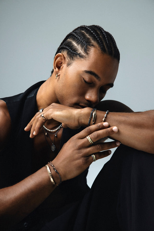 Braid Bracelet - Thick bronze braid