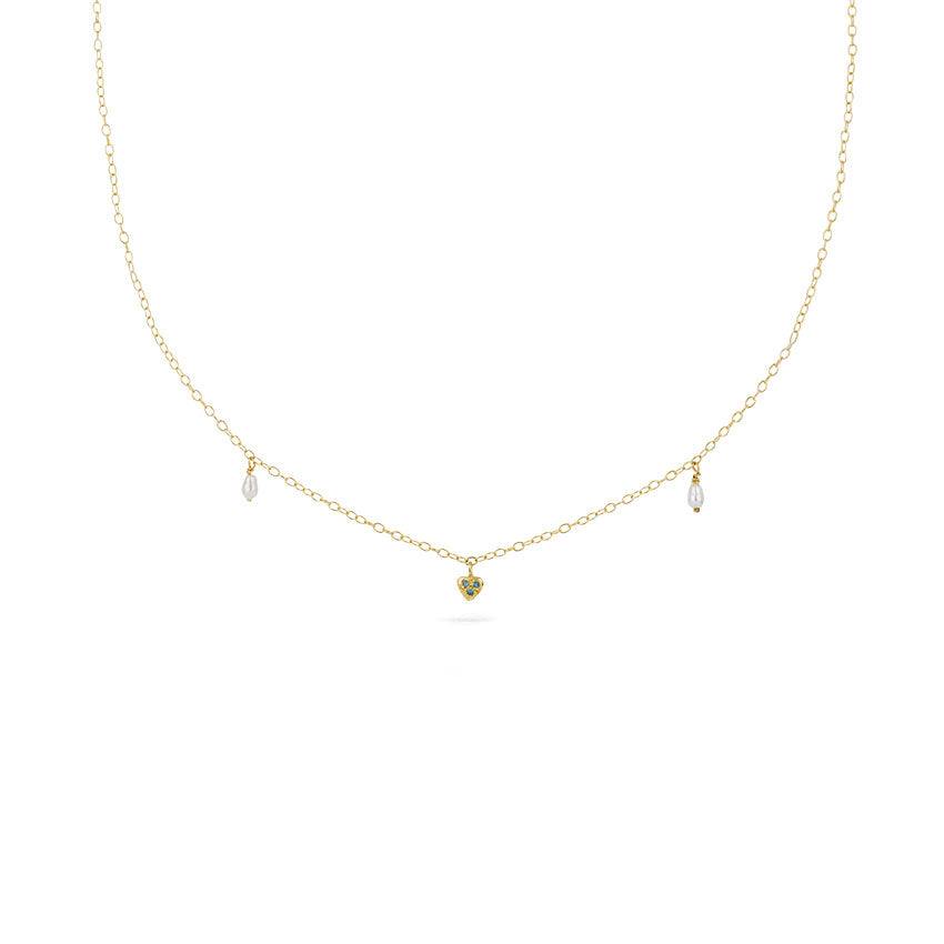 Milagros - 18ct gold necklace with small gold heart
