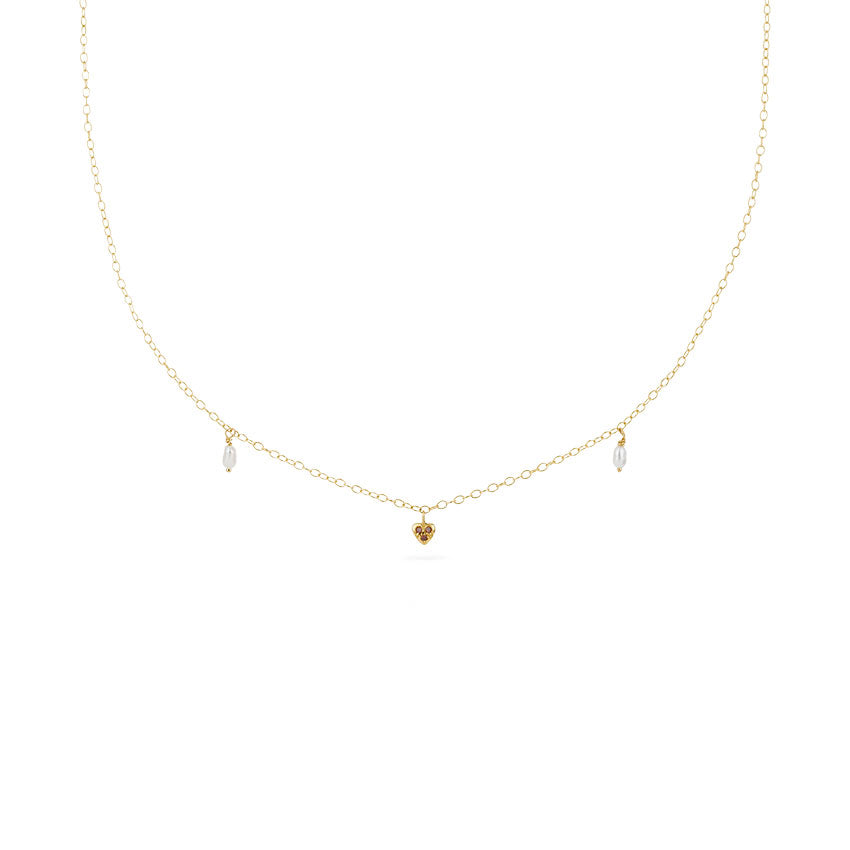 Milagros - 18ct gold necklace with small gold heart