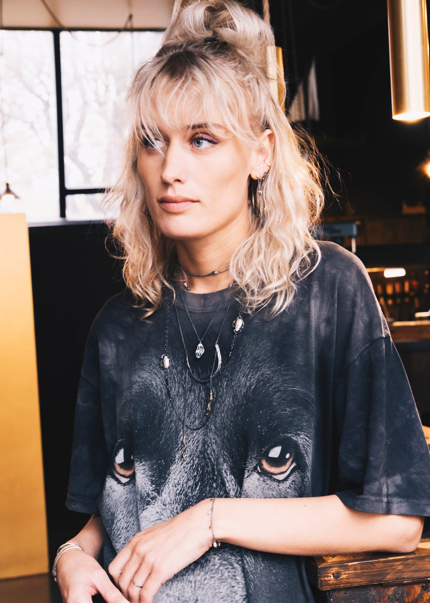 Milagros - bracelet - gold hearts and pearls