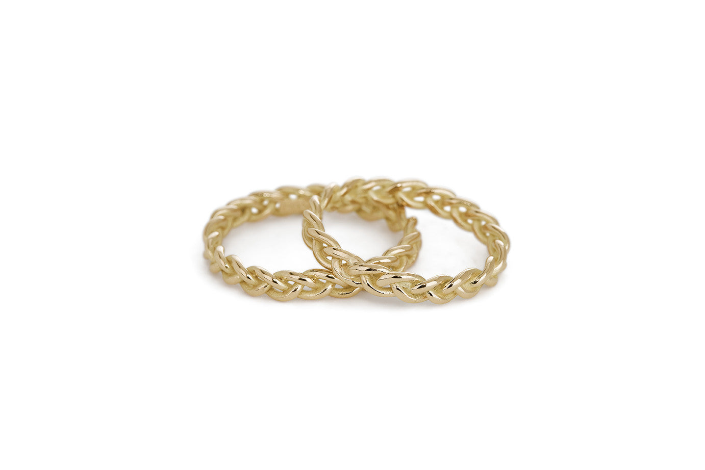 Braid Wedding Ring - Gold rope braid