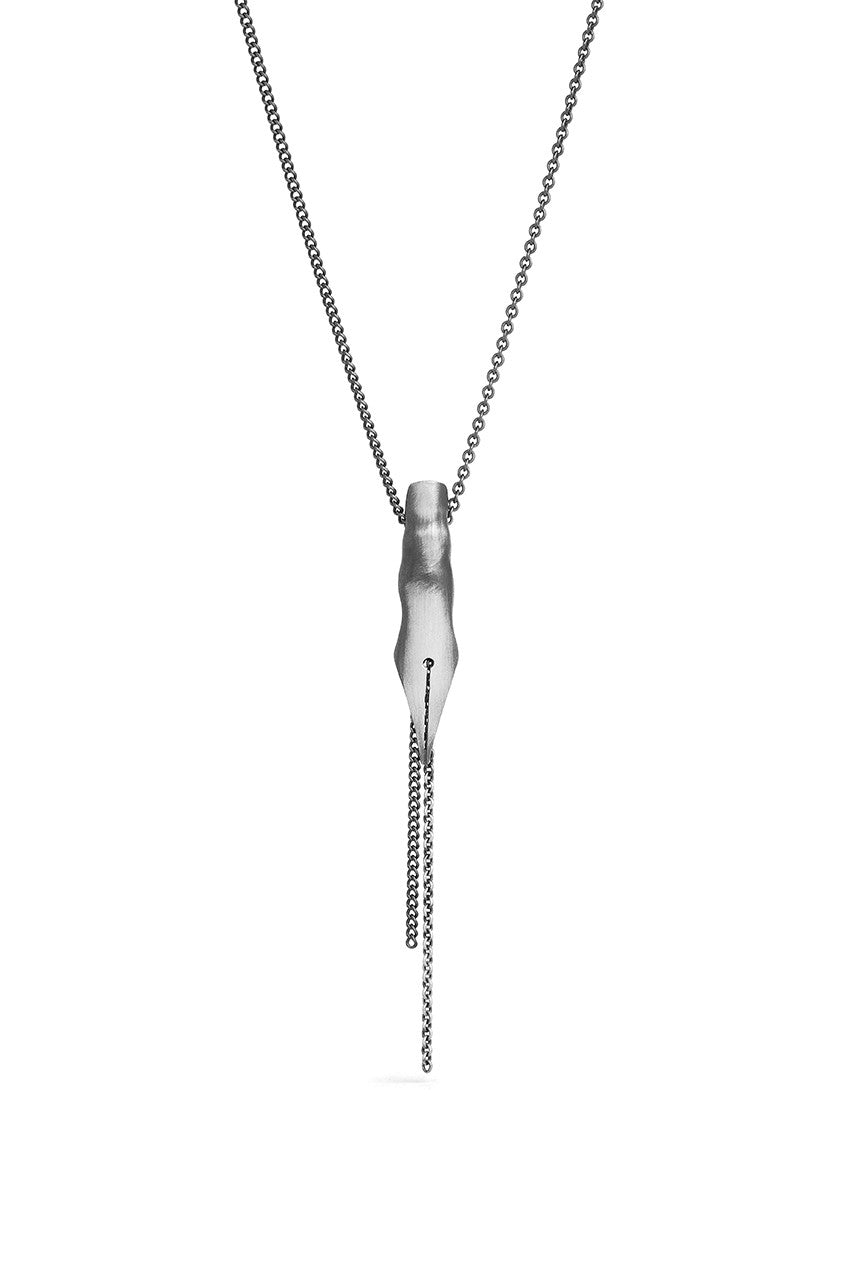 Tools - Silver Pen Necklace