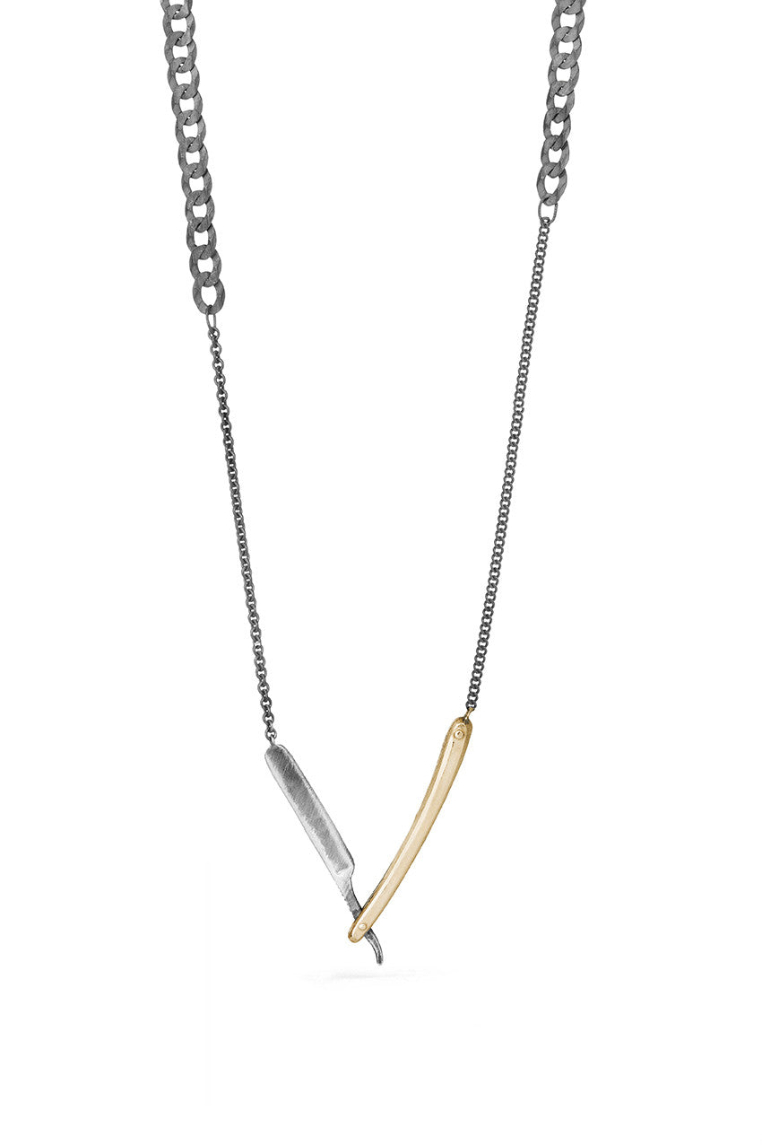 Tools - Straight Razor Necklace