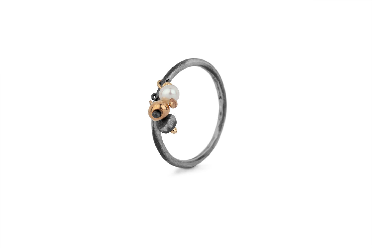 Sea ring - Silver ring with pearls