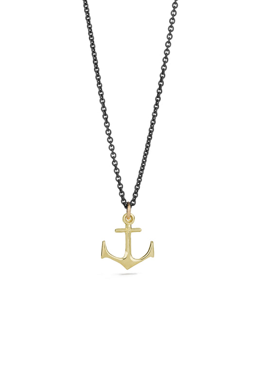 Anchor Necklace - Small gold anchor