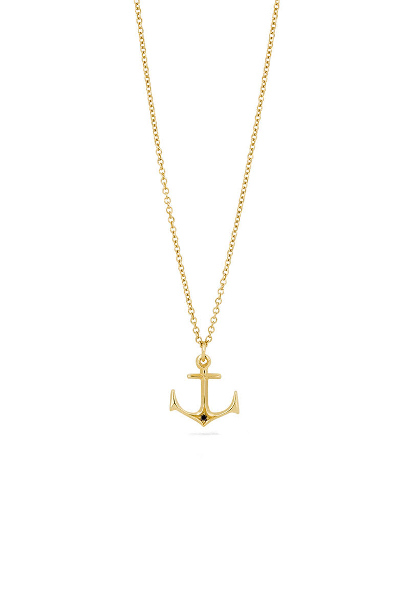 Anchor Necklace - Small anchor 18k gold