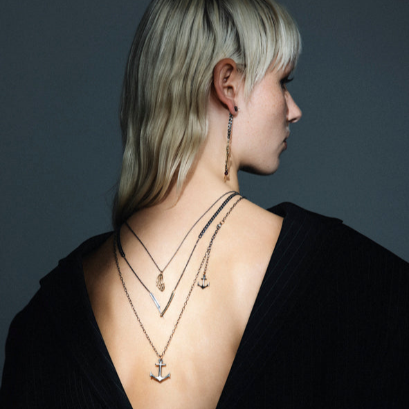 Anchor Necklace - Big silver anchor