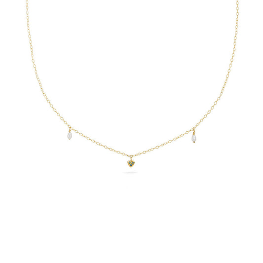 Milagros - 18ct gold necklace with small gold heart