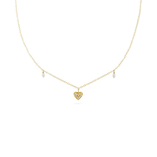 Milagros - 18ct gold necklace with big gold heart