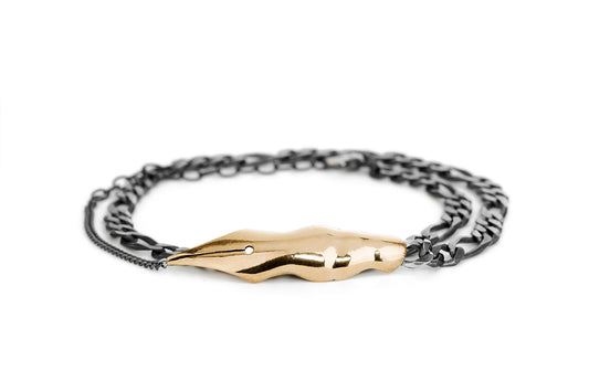 Tools - Pen bracelet double with bronze pen