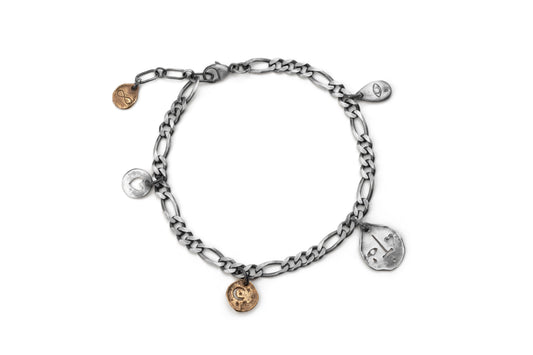 TÁKN / SYMBOLS - Bracelet on thick silver chain