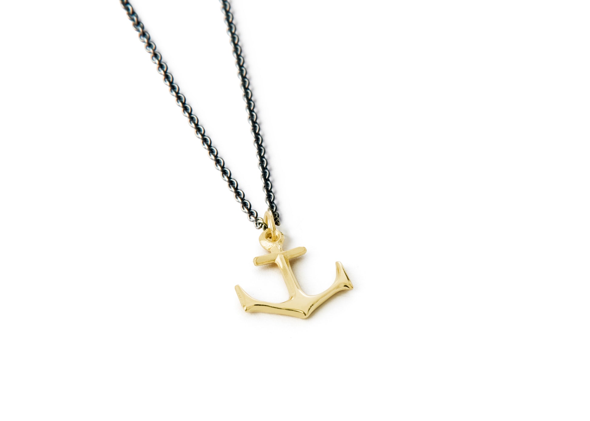 Anchor Necklace Small gold anchor – Orrifinn Jewels