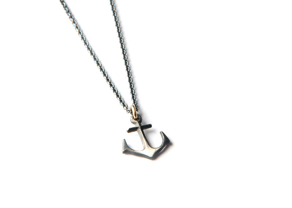 Anchor Necklace - Small silver anchor