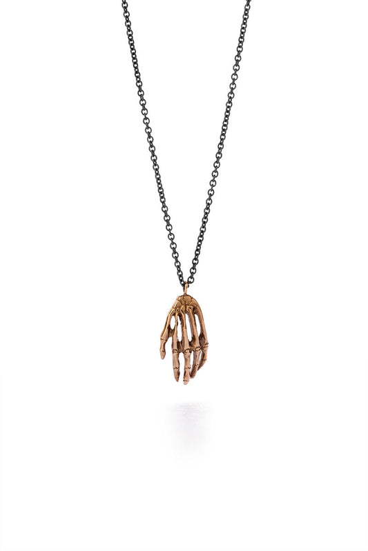 Milagros - necklace - bronze hand