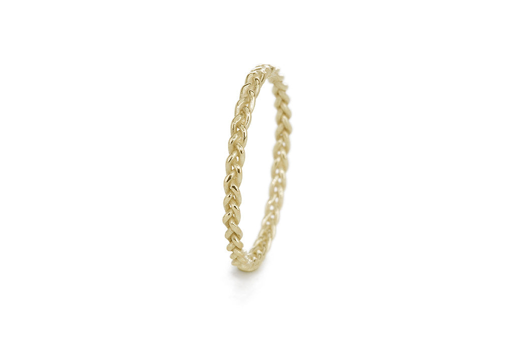 Braid Ring - Gold rope braid – Orrifinn Jewels
