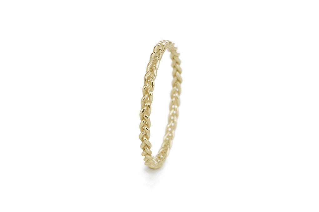 Braid Ring - Gold rope braid