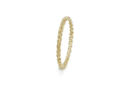 Braid Ring - Gold rope braid