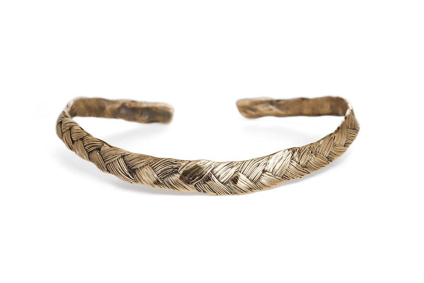 Braid Bracelet - Thick bronze braid