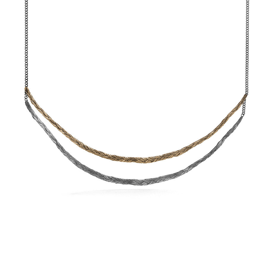 Braid Necklace - Double thin braid