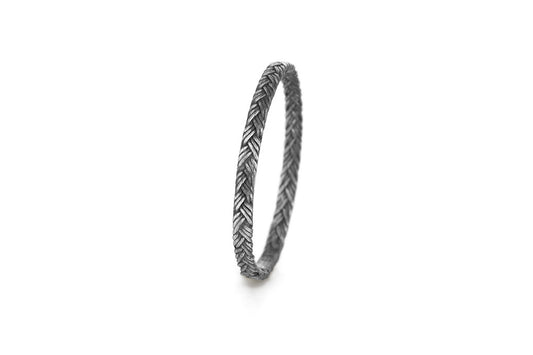 Braid Ring - Silver flat braid