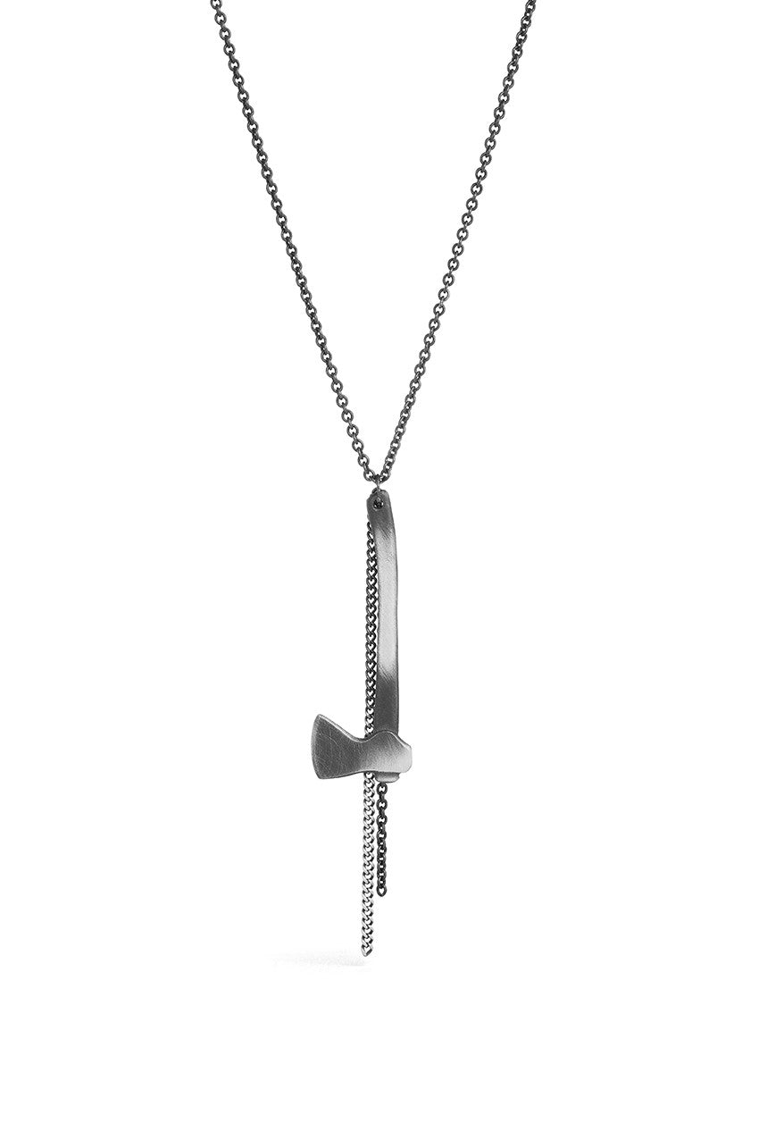 Tools - Silver Axe Necklace