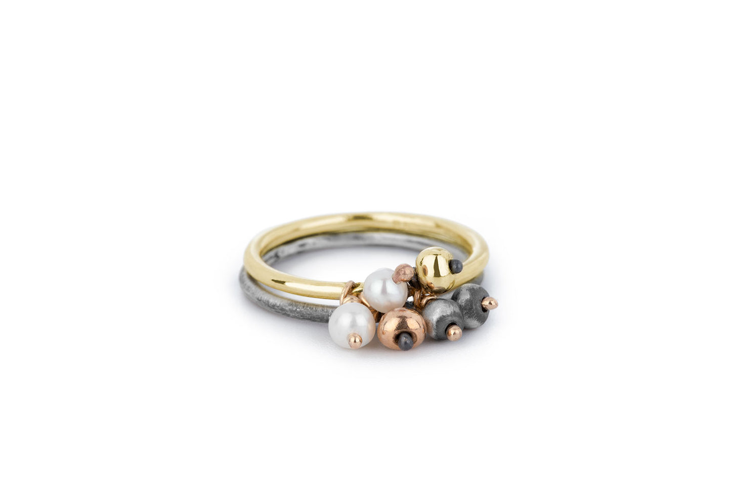 Sea ring - Gold ring with pearls