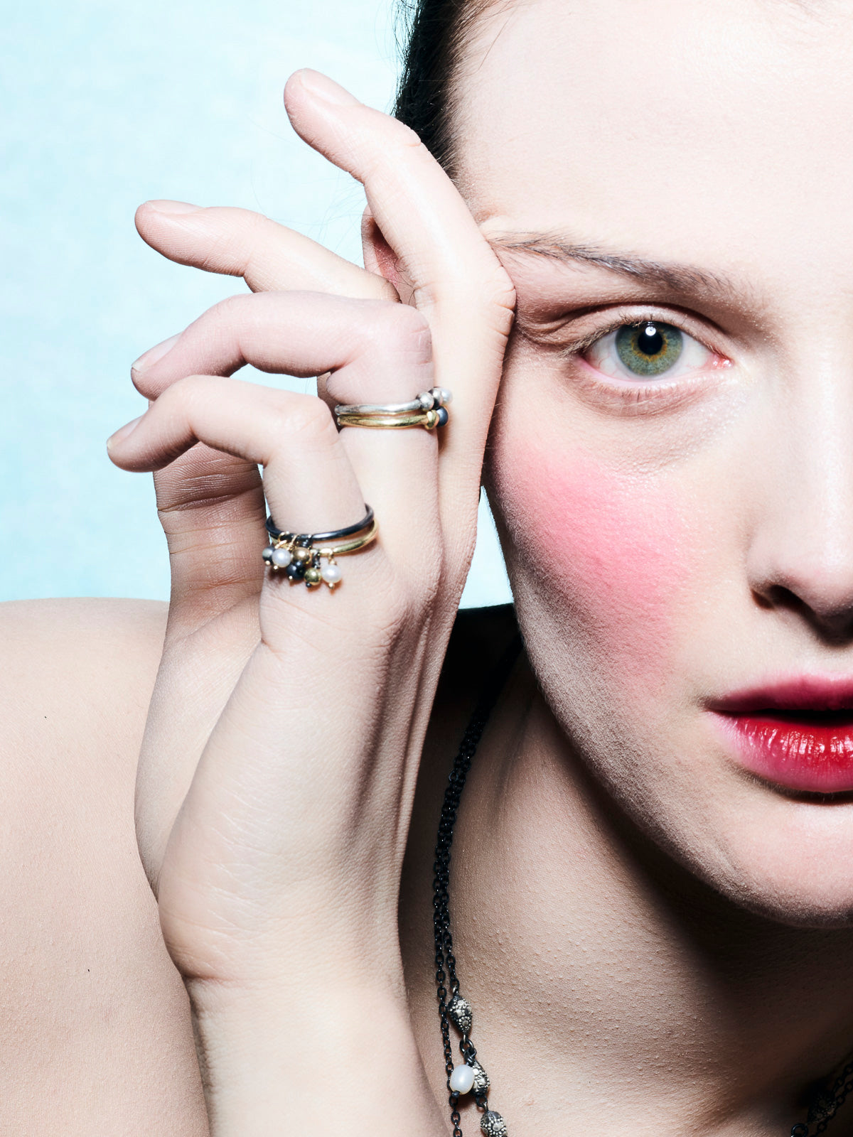 Sea ring - Silver ring with pearls
