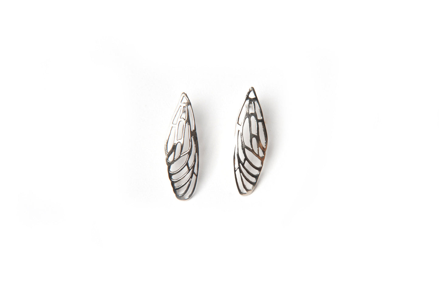 Scarab Earrings - bronze wings